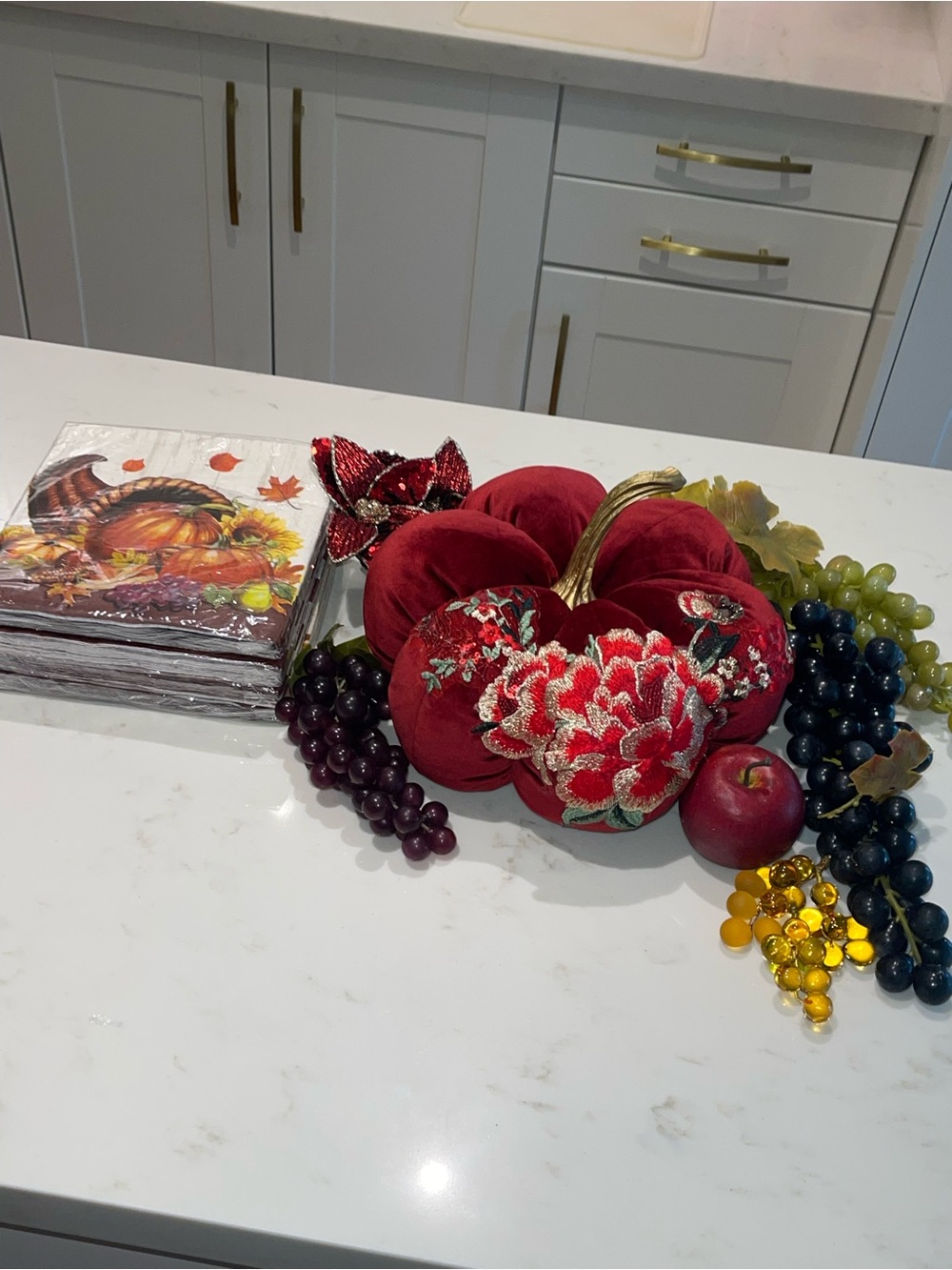 Centrepiece Thanksgiving Decor 🦃🍇